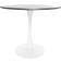 Leisuremod Bristol Modern White/Black Dining Table 32"