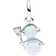 Pandora Opalescent Snowman Dangle Charm - Silver/Multicolour