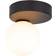 Edit Bianca Black Ceiling Flush Light 12cm