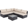 Furniture One 6 Piece Garden Sofa Outdoor Lounge Set, 1 Table incl. 5 Sofas