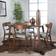 GDFSTUDIO Knight Natural Walnut/Mint Dining Set 29.5x47.2" 5