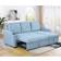 QWE-YCWQ008553 Blue Sofa 80.3" 3 Seater