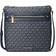 Michael Kors Jet Set Large Signature Logo Print Woven Crossbody Bag - Admrl/Plblue