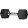Amazon Basics Amazon Basics Rubber Encased Exercise & Fitness Hex Dumbbell, Hand Weight for Strength Training, 15 lbs