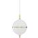 Rebello Decor Eternal Moonlight Medium Coated Brass/Opal/White Pendant Lamp 22cm