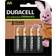 Duracell Rechargeable AA 1300mAh Batteries Compatible 4-pack Black/Gold