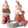 Klarborg Annual Santa couple 2019 Aske & Rosa Red Julepynt 13cm 2stk