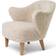 Audo Copenhagen Ingeborg with Footstool Sheepskin Moonlight Lounge Chair 76cm 2pcs