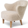 Audo Copenhagen Ingeborg with Footstool Sheepskin Moonlight Loungestol 76cm 2stk