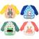 Discoball Baby Bibs with Sleeves 4pcs