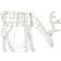 Star Trading Atja Silhouette Reindeer White Jullampa 64cm