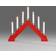 Konstsmide Clove Stake Red Candle Bridge 39cm