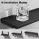 Bayka Floating Black Wall Shelf 14cm 3pcs
