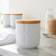 Dunelm Ceramic Canister White Coffee Jar