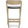 No 7 Oak/Black Bar Stool 90cm