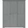 vidaXL Bodo Grey Garderobeskab 151.5x176.5cm