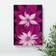 Marlow Home Co The Thrilling Flowers Purple/Pink Framed Art 35x50cm