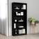 vidaXL 5-Tier Cabinet Black Estantería de libros 175cm