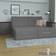 VICCO Corner Couch Grey Sofa 240cm 4-Sitzer