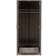 SECONIQUE Lisbon Black Wood Grain Wardrobe 81.5x187cm