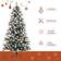 Homcom Artificial Snow Dipped Green/White Christmas Tree 180cm