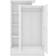 SECONIQUE Nevada Petite Open Shelf White Gloss Wardrobe 90x145cm