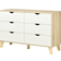 Homcom Dresser Storage Cabinet White/Brown Chest of Drawer 120x76cm
