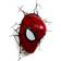 3D Light FX Spider Man Mask 3D Deco with Crack Sticker Vegglampe