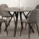 SECONIQUE Athens Concrete Effect Dining Table 100cm