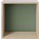Muuto Mini Stacked 2.0 Medium Oak/Dusty Green Wall Shelf 33.2cm