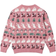 Polarn O. Pyret Kid's Nordic Animal Jumper - Pink