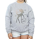 Absolute Cult Kid's Bambi Winter Deer Sweatshirt - Sports Grey (M5057736140550)