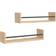 vidaXL Wandregale mit Stangen 60 x 16 x 14 cm Wandregal
