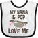 Inktastic Nana & Pop Love Me Sloth Baby Bib