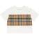 Burberry Vintage Check Panel Cotton T-shirt - White (80648101)