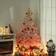 Homcom Realistic Design Faux Light Pink Christmas Tree 180cm