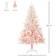 Homcom Realistic Design Faux Light Pink Christmas Tree 180cm