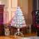 Homcom Pre-Lit Artificial White Christmas Tree 90cm