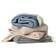 Klippan Yllefabrik Plaid En Laine Pulse China Blue (Bleu) Couverture Bleu (200x130cm)