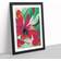 Marlow Delicate Abstract Floral No.3 Black Framed Art 46x64cm