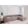 Hanah Home Cahit Brown Sofa 296cm 3-Sitzer