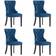 vidaXL Dining Chairs Blue Chaise de Cuisine 98.5cm 4pcs