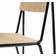 Hay Petit Standard Matt Lacquered Oak / Black Steel Chaise de Cuisine 83cm