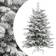 vidaXL Snow Hinge Green/White Julgran 120cm