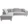 Xora Hellgrau Sofa 257cm 4-Sitzer