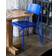 Hay Petit Standard Ultramarine Blue Stained Oak/Ultra Marine Blue Steel Esszimmerstuhl 83cm