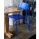 Hay Petit Standard Ultramarine Blue Stained Oak/Ultra Marine Blue Steel Köksstol 83cm