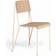 Hay Petit Standard Matt Lacquered Oak/Pearl White Steel Kitchen Chair 83cm