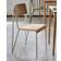 Hay Petit Standard Matt Lacquered Oak/Pearl White Steel Kitchen Chair 83cm