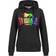 Lonsdale Ramelton Hoodie - Black/Rainbow